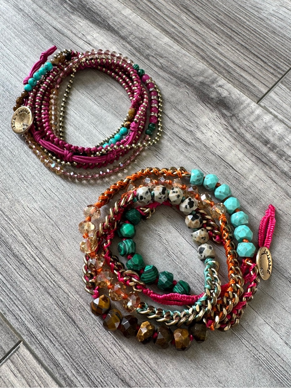 Chloe +Isabel Bazaar Summer Collection Semiprecious Wrap Bracelet Set